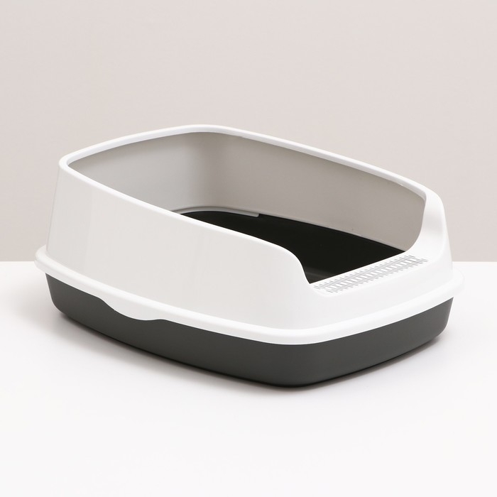 Туалет &laquo;Айша&raquo; S с высоким бортом,  45 х 35 х 18,5 см, серый