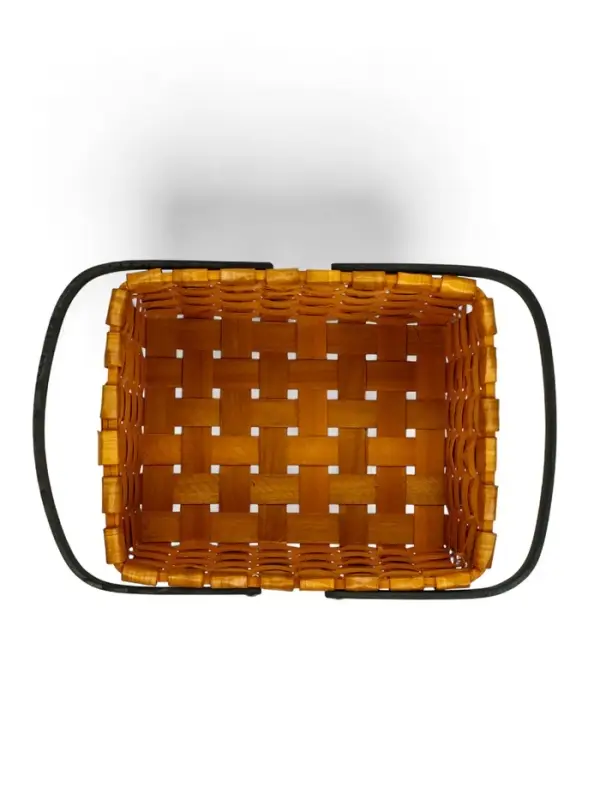 Корзина плетеная 28х23х16 см ручка h=15 см коричневый Корзина плетеная 28х23х16 см ручка h=15 см коричневый