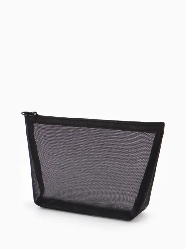 Косметичка дор Сетка 17*6,5*13,5, отд на молнии, черный Косметичка дор Сетка 17*6,5*13,5, отд на молнии, черный