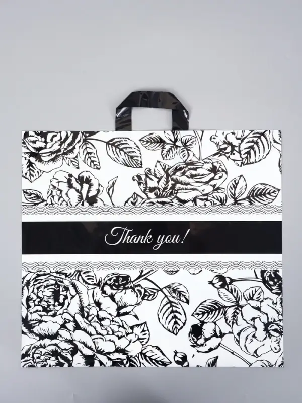 Пакет с петлевой ручкой "Растения" 50 х 45 х 8 см, 60 мкм