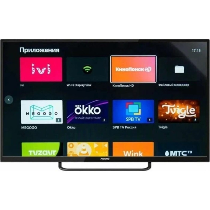Телевизор Asano 32LH8110T, 32 Телевизор Asano 32LH8110T, 32", 1366x768, DVB-T/С, HDMI 2, USB 2, SmartTV, черный