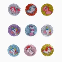 Кольцо &laquo;Выбражулька. Блестящие единороги&raquo;, фасовка 100 шт. рисунок МИКС, цвет МИКС, безразмерное