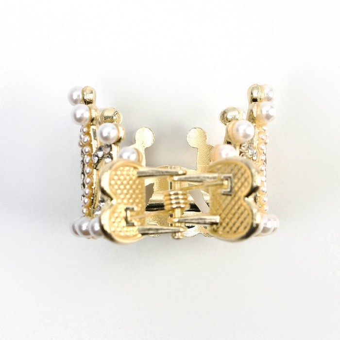 Зажим для волос со стразами «Queen», 3,5 х 4,5 х 3 см Зажим для волос со стразами «Queen», 3,5 х 4,5 х 3 см