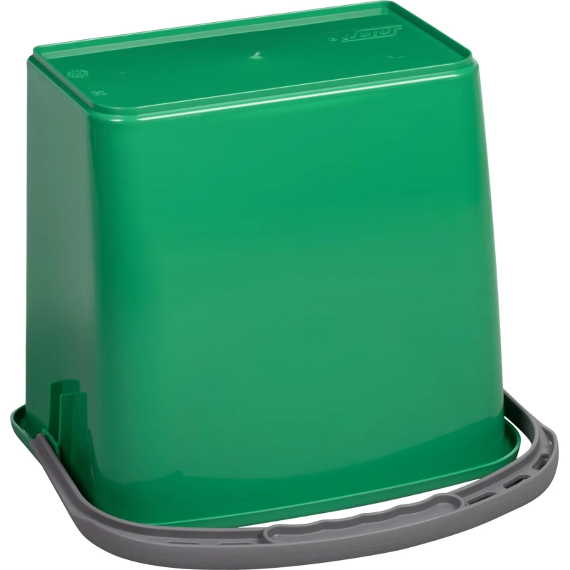 Ведро FBK 6л зеленое, с мерной шкалой, прямоугольное26x19x21,5 см., 91027-5