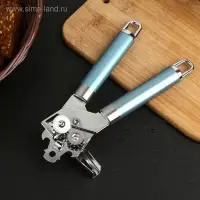 Нож консервный Доляна Lаgооnа, 19 см, нержавеющая сталь, цвет голубой металлик