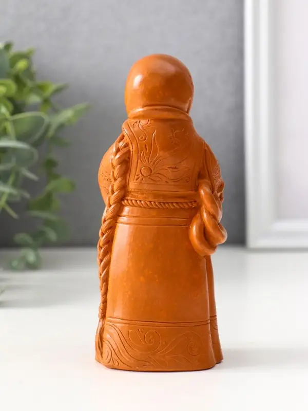 Фигура «Берегиня Дуняша», 13×6×6 см, красная глина