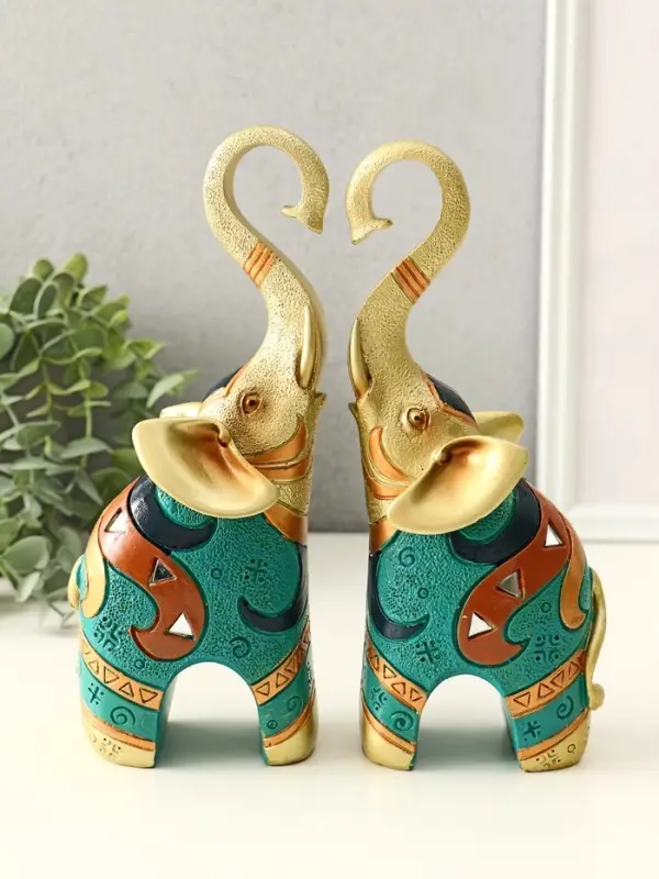 Набор фигурок полистоун &laquo;Африканский слон&raquo;, 2 шт., 6&times;17&times;21 см