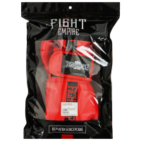 Перчатки боксёрские детские FIGHT EMPIRE, красные, размер 10 oz