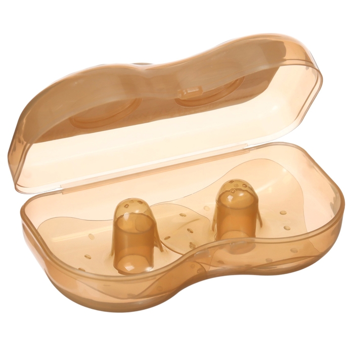 Накладки на грудь для кормления, силиконовые, набор 2 шт., в контейнере, M&B Накладки на грудь для кормления, силиконовые, набор 2 шт., в контейнере, M&B