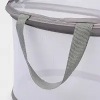 Корзина для белья складная Доляна, 35&times;35&times;43 см, серая