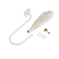 Крючок для штор CAPPIO KS040, цвет белый с золотом, набор 2 шт Крючок для штор CAPPIO KS040, цвет белый с золотом, набор 2 шт