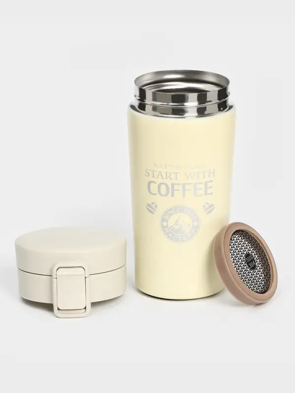 Термокружка, 380 мл, Start with coffee, сохраняет тепло 8 ч, с ситечком