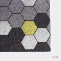 Коврик придверный Доляна &laquo;Гамма&raquo;, вырезной, грязезащитный, 60&times;90 см, серый