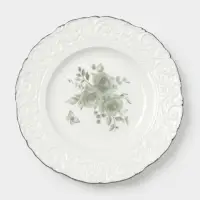 Тарелка десертная WY Floral Laceware, d=20 см, фарфор, белая