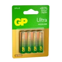 Батарейка алкалиновая GP Ultra, AA, LR6-4BL, 1.5 В, блистер, 4 шт.