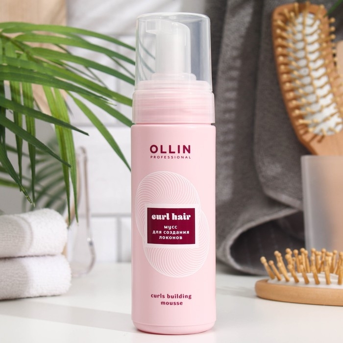 Мусс эластичной фиксации Ollin Professional для создания локонов, 150 мл Мусс эластичной фиксации Ollin Professional для создания локонов, 150 мл