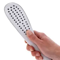 Душевая лейка ZEIN Z0202, 1 режим, 63&times;250 мм, пластик, цвет белый, хром