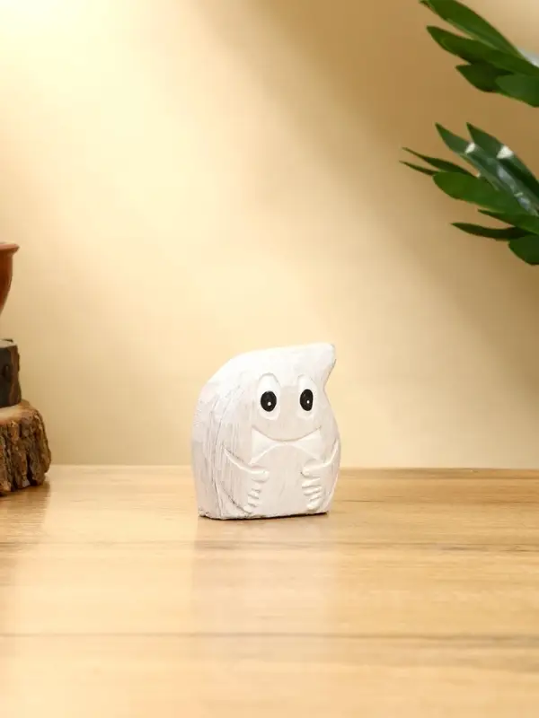 Набор сувенирный  Набор сувенирный "Привидения" дерево H 12, 9, 7 см, цв. светло-серый