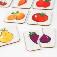 Картинки-половинки &laquo;Овощи-фрукты&raquo;