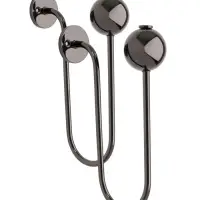 Крючок - держатель для штор CAPPIO KS056, черный никель, 2 шт.