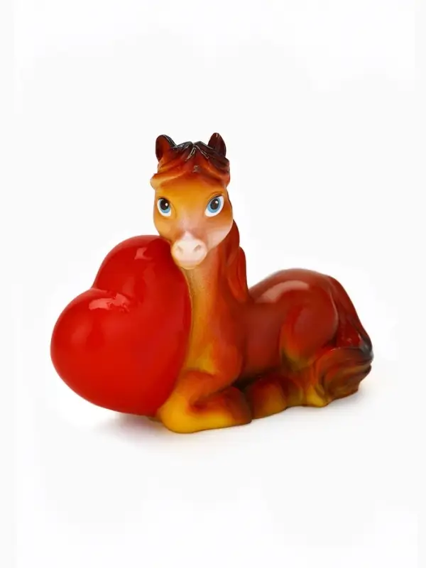 Сувенир новогодний &laquo;Лошадь с сердцем&raquo;, 5.5&times;6.5 см