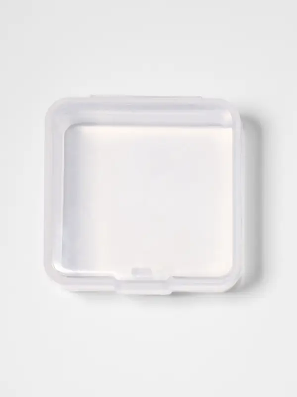 Таблетница, 3.5×3.5×2 см, 1 секция, прозрачная Таблетница, 3.5×3.5×2 см, 1 секция, прозрачная