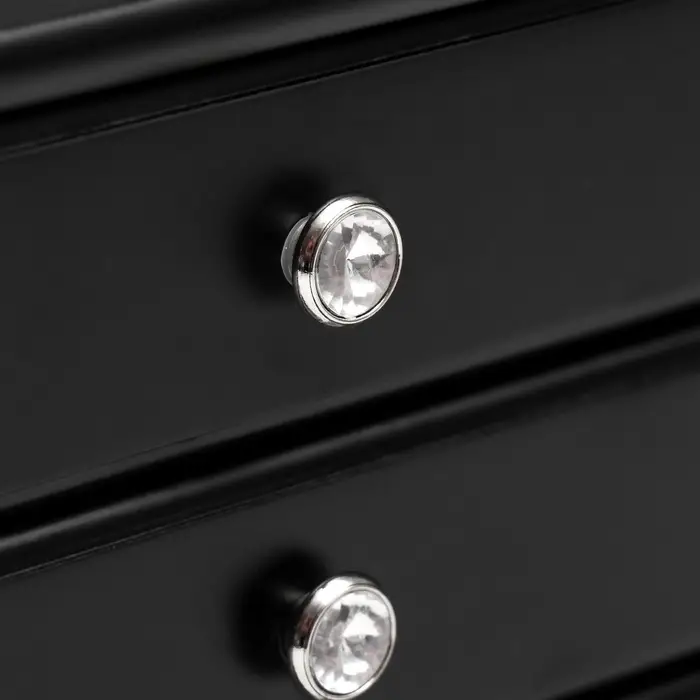 Шкатулка для украшений &laquo;Комод с 2 ящиками&raquo;, дерево, чёрный, 21.5&times;14.5&times;16 см