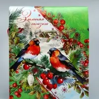 Коробка подарочная новогодняя «Зимняя сказка» 21.5×25.6×11 см