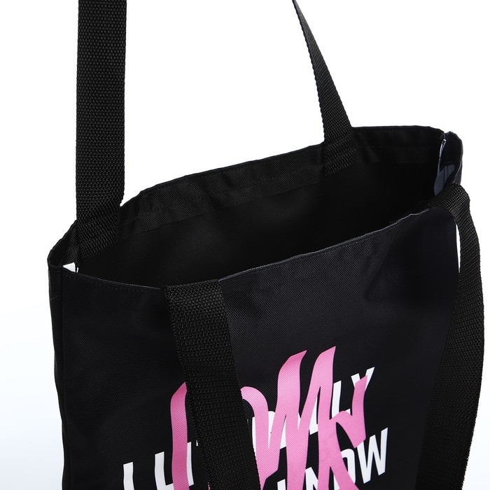 Сумка шопер Come on, 35×0.5×40 см, без молнии, без подклада, чёрный Сумка шопер Come on, 35×0.5×40 см, без молнии, без подклада, чёрный