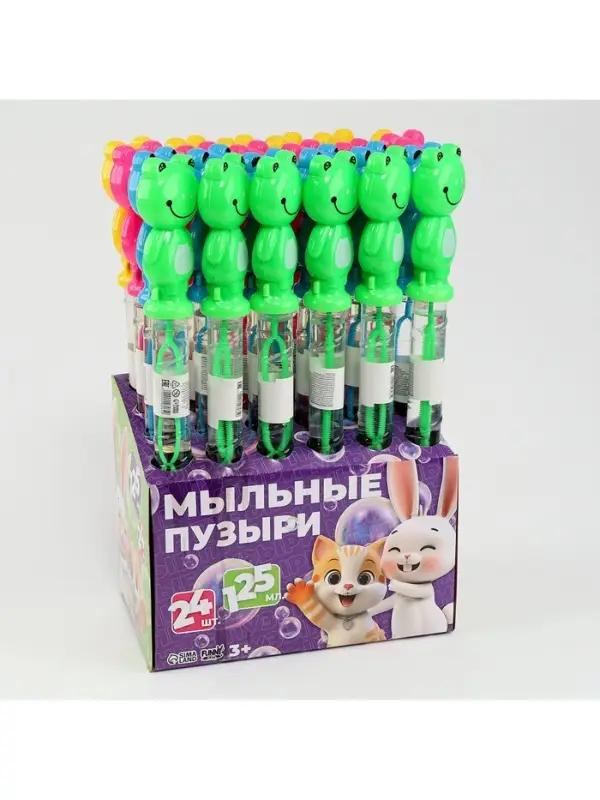 Мыльные пузыри Funny toys &laquo;Весёлые друзья&raquo;, МИКС, 125 мл