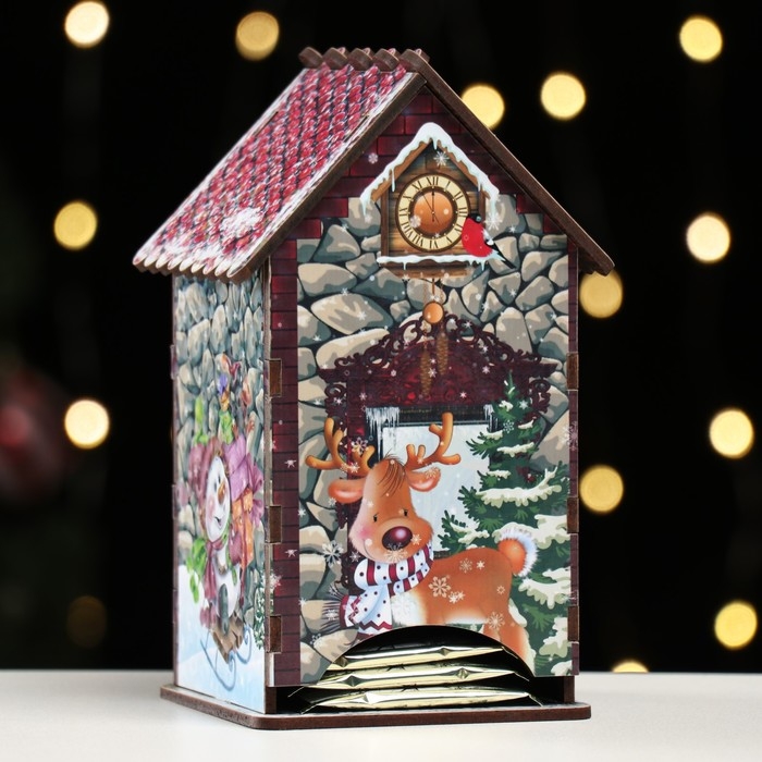 Чайный домик/ копилка, каменная кладка, 16,5х10х9,1 см Чайный домик/ копилка, каменная кладка, 16,5х10х9,1 см