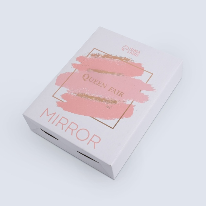 Зеркало на гибкой ножке «Круг», с увеличением, d зеркальной поверхности 15,5 см, цвет медный/белый