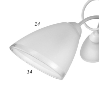 Люстра 1086/3WT 40Вт Е27 белый 54х54х22 см BayerLux