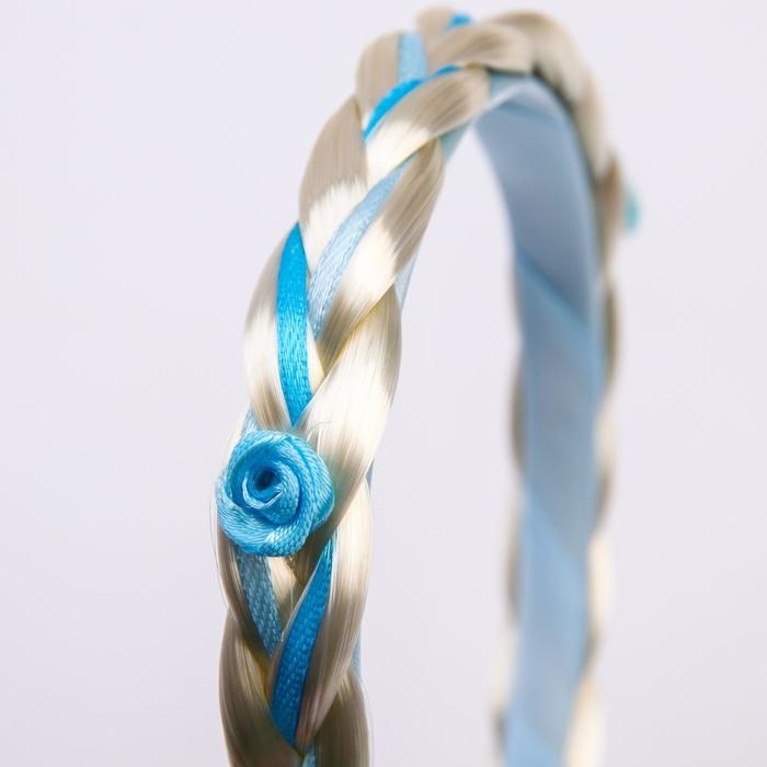 Ободок для волос с косой, голубой Ободок для волос с косой, голубой "Эльза", Холодное сердце