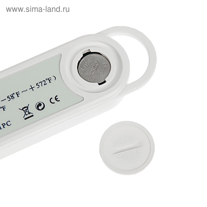 Термометр (термощуп) кухонный Luazon LTR-01, максимальная температура 300 °C, от LR44, белый