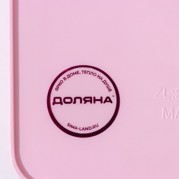 Контейнер для хранения с крышкой «Колокольчики», пластик, 25,5×20×11 см, цвет МИКС Контейнер для хранения с крышкой «Колокольчики», пластик, 25,5×20×11 см, цвет МИКС