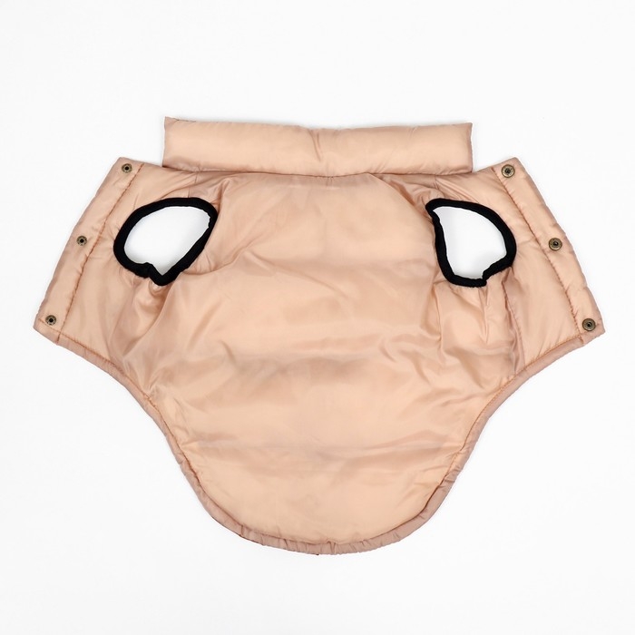 Куртка для собак  Куртка для собак "Шоколад", размер M (ДС 33, ОГ 46, ОШ 33), бежево-коричневая