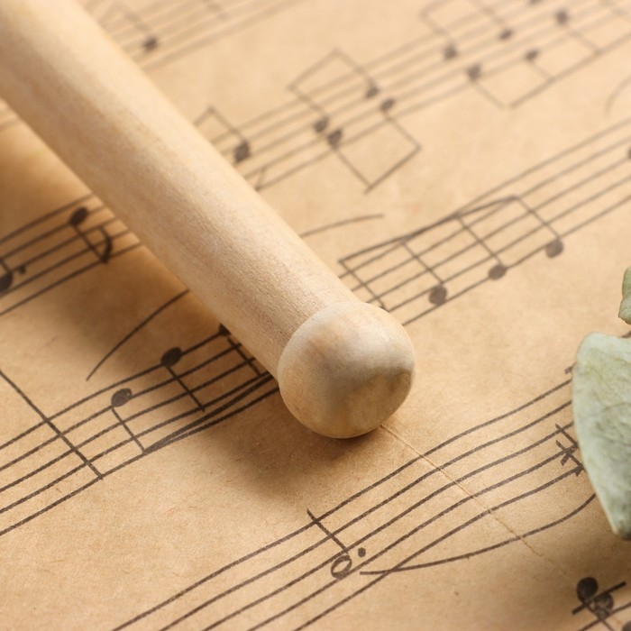 Молоток-колотушка для барабана Music Life, красный, 33 х 5 см