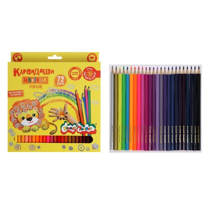 Карандаши 72цв Каляка-Маляка, шестигран. корп. карт. уп. ККМ72 Карандаши 72цв Каляка-Маляка, шестигран. корп. карт. уп. ККМ72