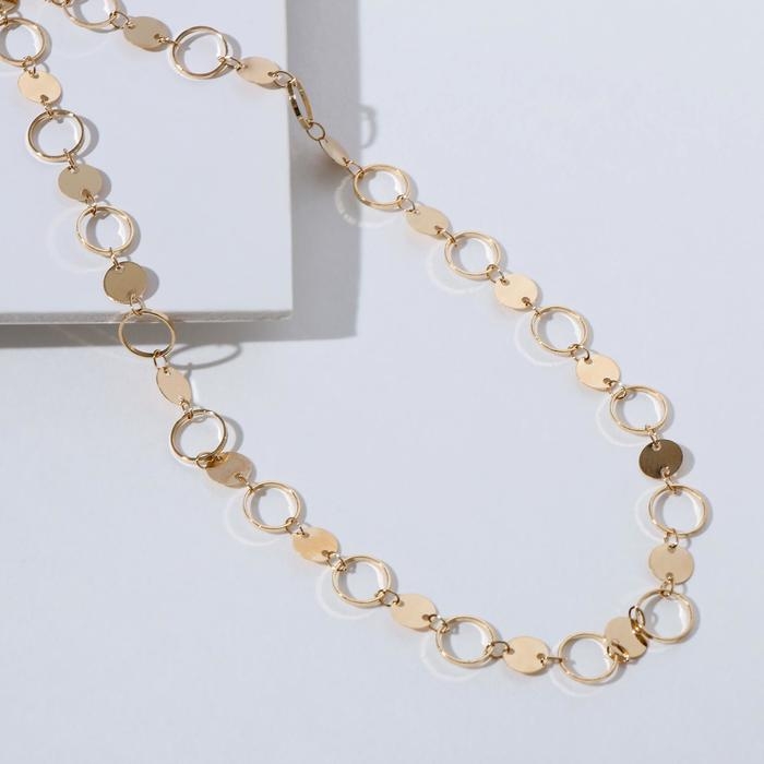 Чокер «Металлика» кольца, цвет золото, L=37 Чокер «Металлика» кольца, цвет золото, L=37