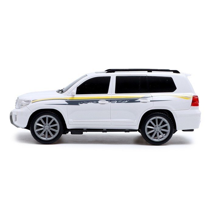 Джип радиоуправляемый «Крузер», 1:16, свет, работает от батареек, цвет белый Джип радиоуправляемый «Крузер», 1:16, свет, работает от батареек, цвет белый