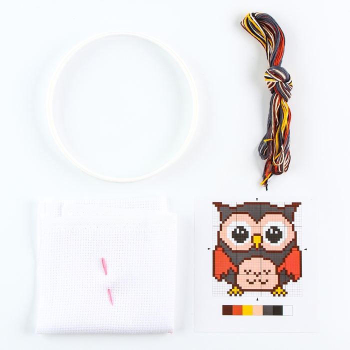 Набор для творчества вышивка «Совёнок», с пяльцами Набор для творчества вышивка «Совёнок», с пяльцами