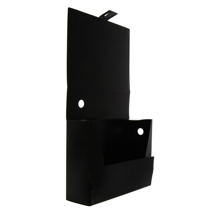 Папка-короб архивная А4, корешок 100 мм, Calligrata, пластик, вырубная застежка, чёрная, до 900 листов Папка-короб архивная А4, корешок 100 мм, Calligrata, пластик, вырубная застежка, чёрная, до 900 листов