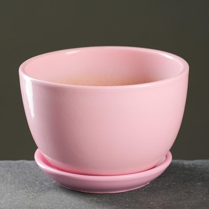 Горшок цветочный Горшок цветочный "Пудровый" 1,65л