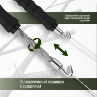 Крюк для вязки арматуры ТУНДРА, автоматический, обрезиненная рукоятка, 310 мм