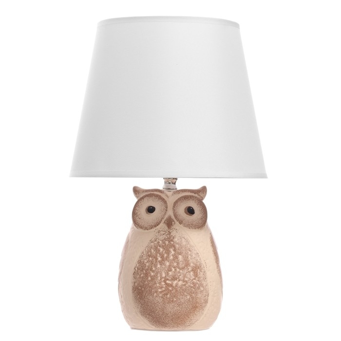 Настольная лампа Настольная лампа"Филин" Е14 40Вт коричневый 20х20х32см