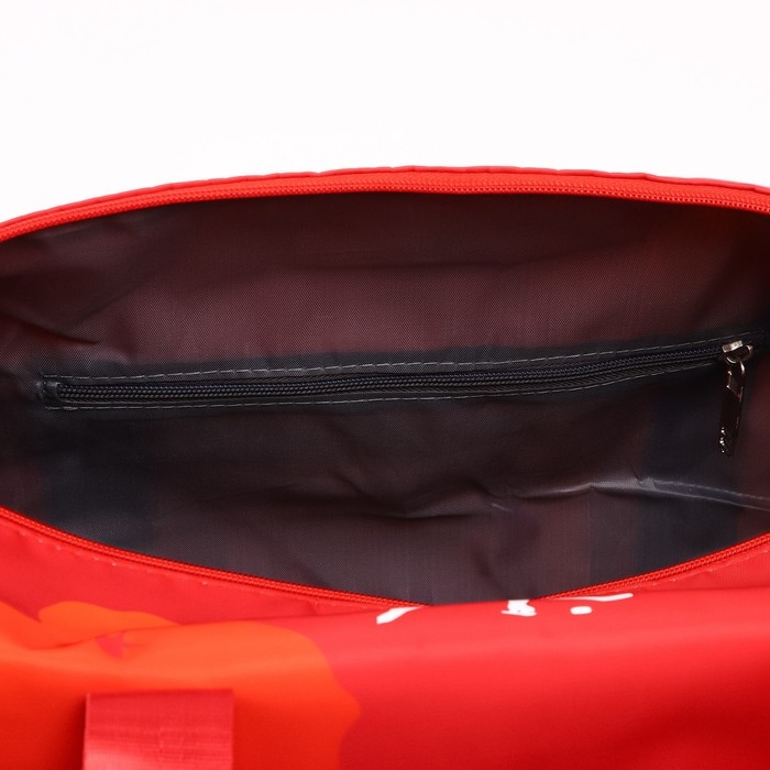 Сумка спортивная «RUSSIAN HOKEY», 47 x 28 x 24 см, цвет красный