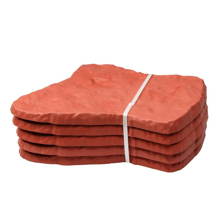 Модульное покрытие, 55 × 42 см, пластик, терракотовый, «Камень № 1», 1 шт Модульное покрытие, 55 × 42 см, пластик, терракотовый, «Камень № 1», 1 шт