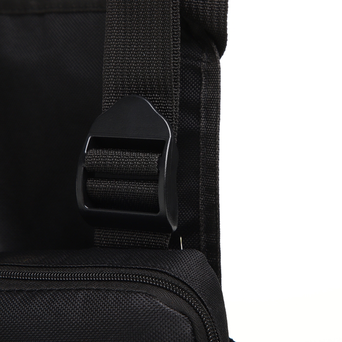 Сумка нагрудная на молнии, наружный карман, цвет чёрный Сумка нагрудная на молнии, наружный карман, цвет чёрный