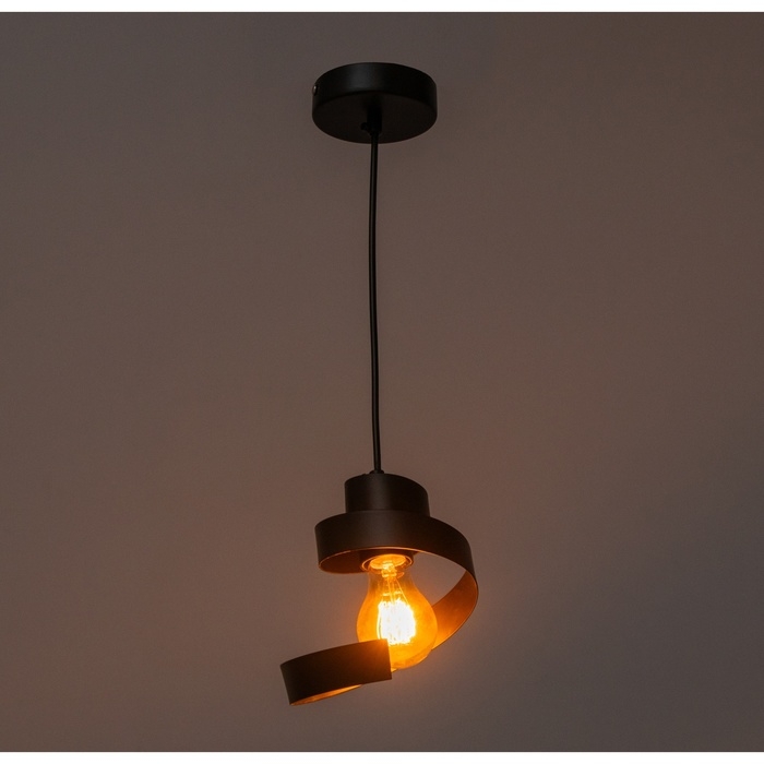 Люстра Люстра "Кратос" 1х60Вт Е27 Чёрный 15х15х20(100)см